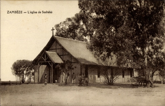 Postcard Zambia, The Church of Sesheke