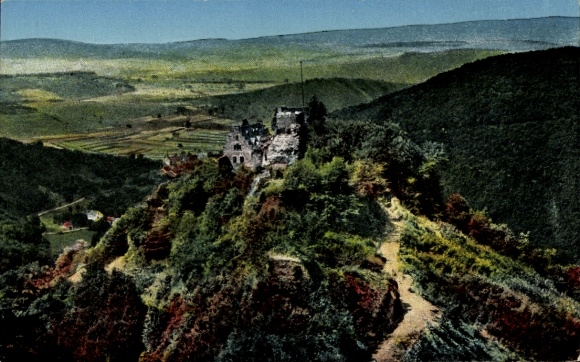 Postcard Veldenz on the Moselle, castle ruins
