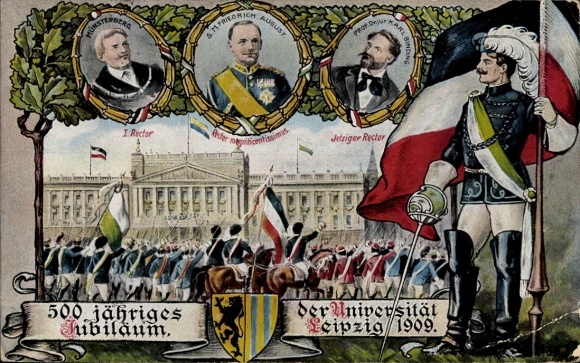 Student Association Leipzig in Saxony, 500th anniversary of the university 1909, Rector, Karl Binding
