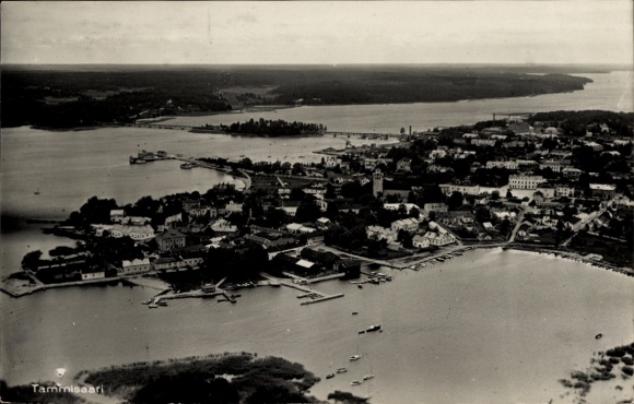 PC Ekenäs Tammisaari Finland, aerial photograph