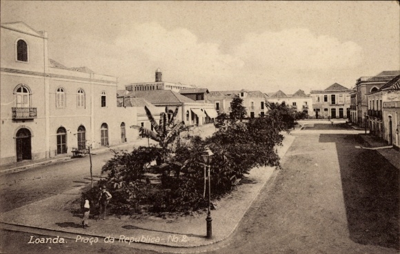 Postcard Luanda Loanda Angola, Praca da Republica