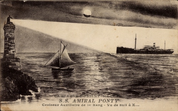 CPA SS Amiral Ponty, Croiseur Auxiliaire de Ier Rank