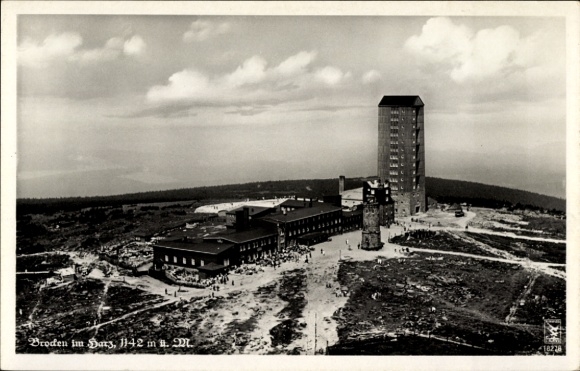 Postcard Brocken in the Harz Mountains, Hotel