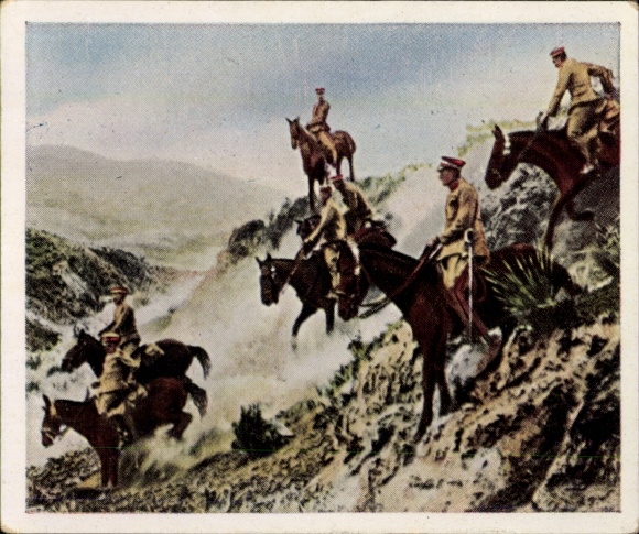 Collector's picture The post-war period No. 133, January 1929, war in the Chaco area, Bolivian cavalry