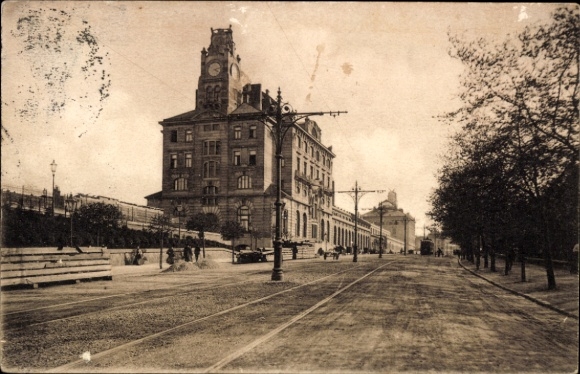 Postcard Praha Prague Czech Republic, Kaiser Franz Joseph Railway Station