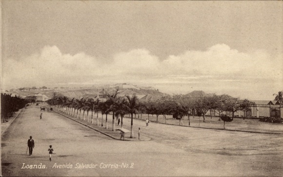 Postcard Luanda Loanda Angola, Avenida Salvador Correia