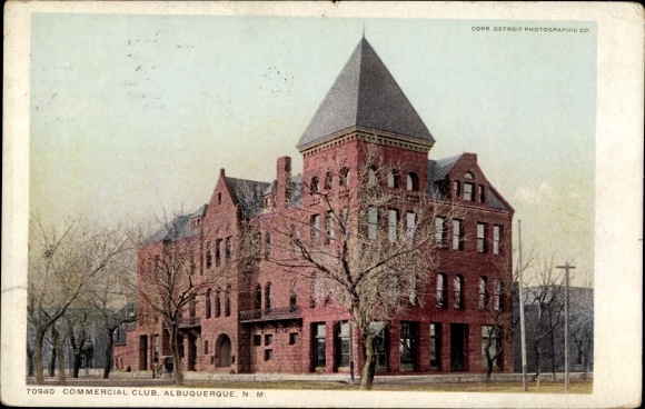 Postcard Albuquerque New Mexico USA, commercial club