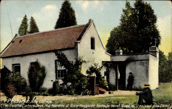 Picture Pretoria South Africa, house in reference to Jess, heroine of Rider Haggard's novel, 1880