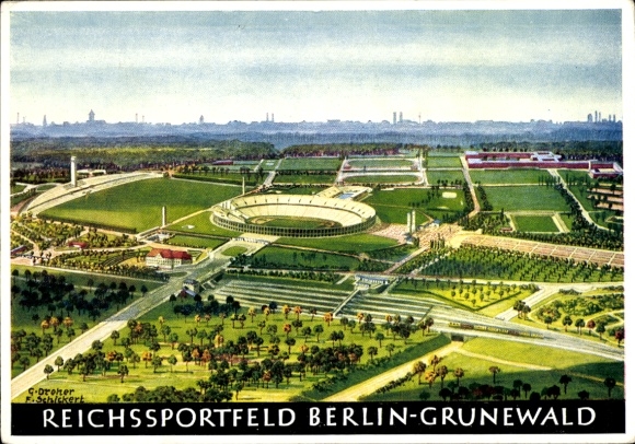 Artist, Berlin Wilmersdorf Grunewald, Reichssportfeld, Olympic Games 1936