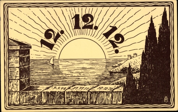 Artist Postcard 12. 12. 12., special date