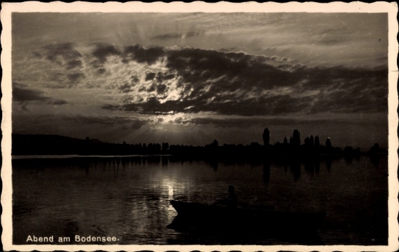 Evening at Lake Constance, panorama