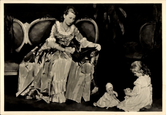 Artist Postcard Zill, RG, Mother and Child, HDK 561, Doll