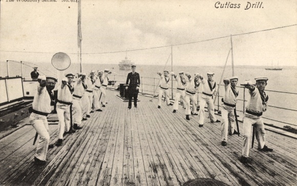 Postcard The Woodbury Series, Practice with the Cutlass