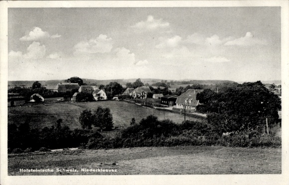 Postcard Nieder-Kleveez Plön in Holstein, general view