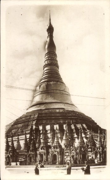 Postcard Rangoon Rangoon Myanmar, Pagoda