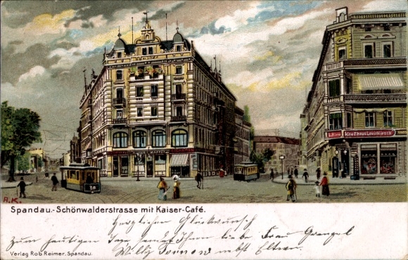 Artists' Academy Berlin Spandau, Schönwalder Straße with Kaisercafé