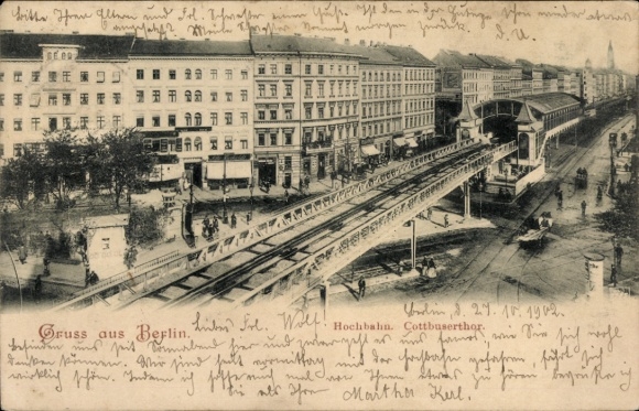Berlin, elevated railway, Kottbusser Tor