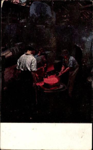 Artist Postcard Skuteczky, coppersmith