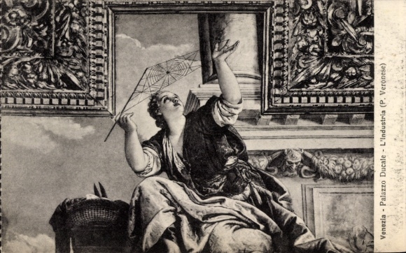 Artist Postcard Veronese, P., L'Industria