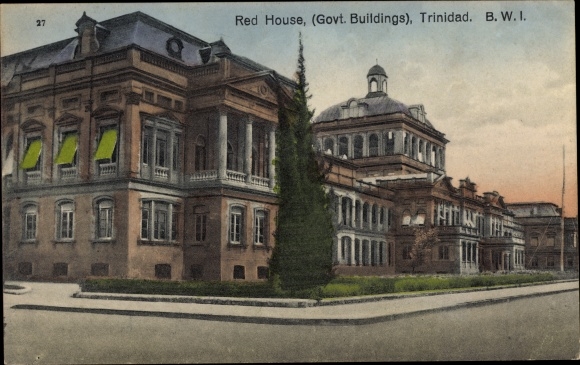 Postcard Trinidad & Tobago, Red House, Govt. Buildings