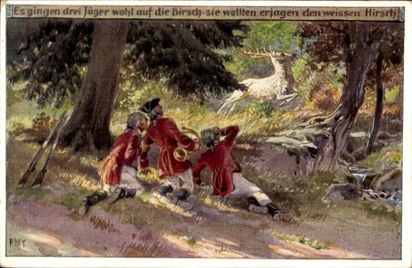 Song by artist Postcard Hey, Paul, Three hunters probably went on the prowl, White Stag, No. 25