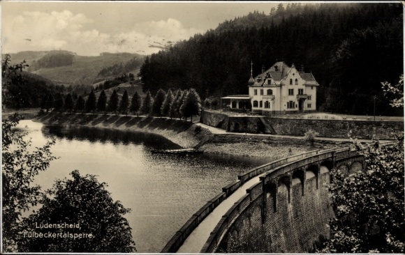 Postcard Altroggenrahmede Altena in Westphalia, Fuelbecker Reservoir