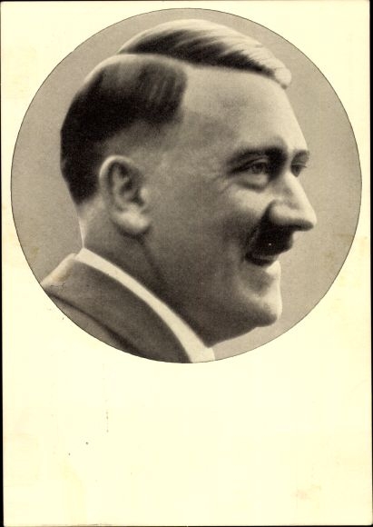 Postcard Führer and Reich Chancellor Adolf Hitler, portrait, Men of the Time No. 91