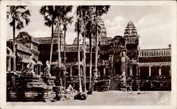 Postcard Angkor Wat Cambodia, A Crucial Platform Coin