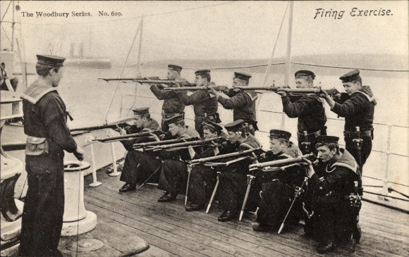 Postcard The Woodbury Series, target practice