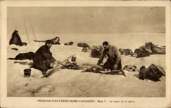 Postcard Missions of the Extreme North Canada, The Dishes on the Ice