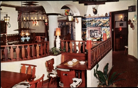 Postcard San Juan Puerto Rico, The Swill Chalet, The Dining Room