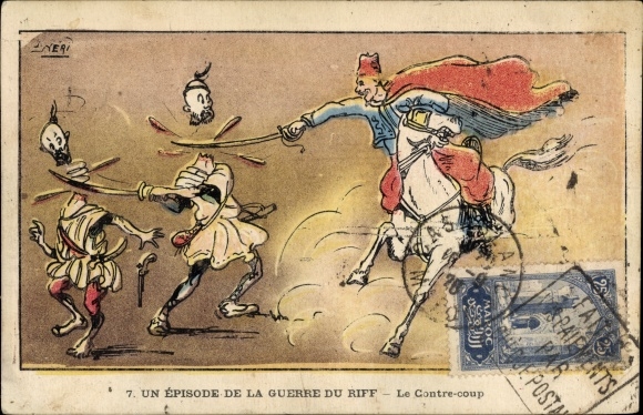 Artist Postcard An Episode of the Riff War, The Counterstroke