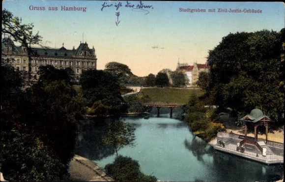 Real hair portrait of woman with pearl necklace