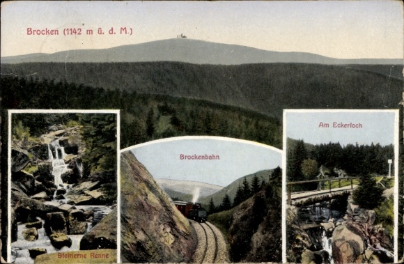 Wernigerode am Harz, Brocken, Eckerloch, Brocken Railway, Steinerne Renne