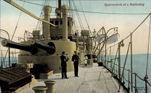 American warship, gun, marines