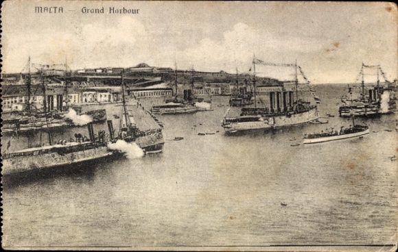 Valletta Malta, harbor view, ships, Grand Harbour, Malta