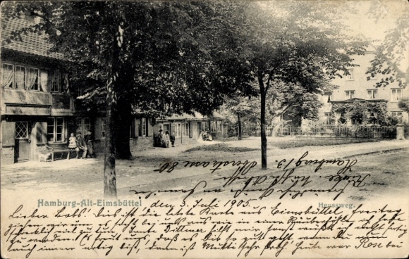 Postcard Hamburg Eimsbüttel, Heussweg