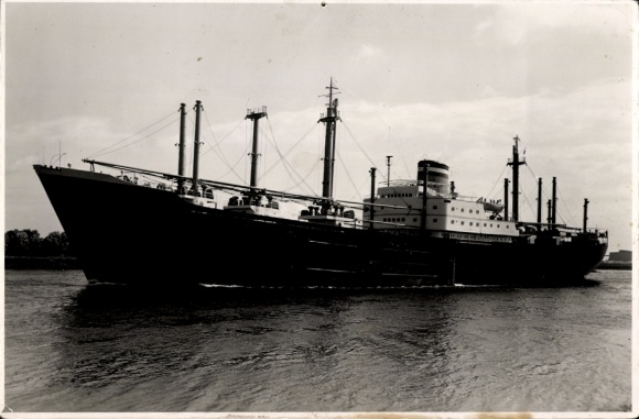 Photo Postcard cargo ship