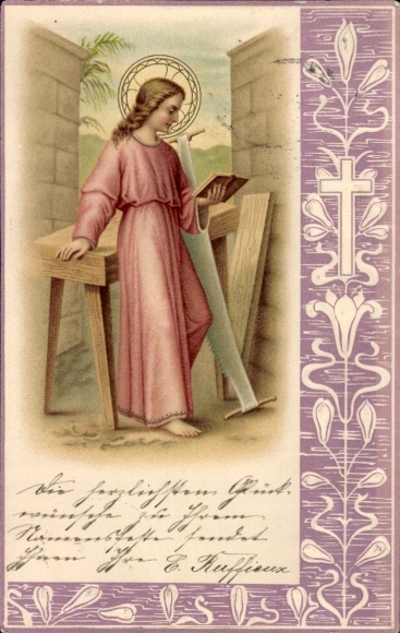 Art Nouveau Jesus, Cross