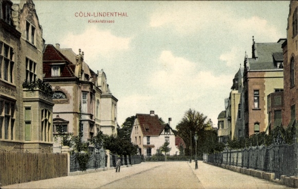 Postcard Lindenthal Cologne on the Rhine, Kinkelstraße