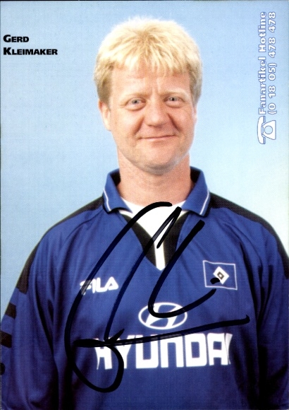 Sticker Rehab trainer Gerd Kleimaker, Hamburger SV, Autograph, Panini