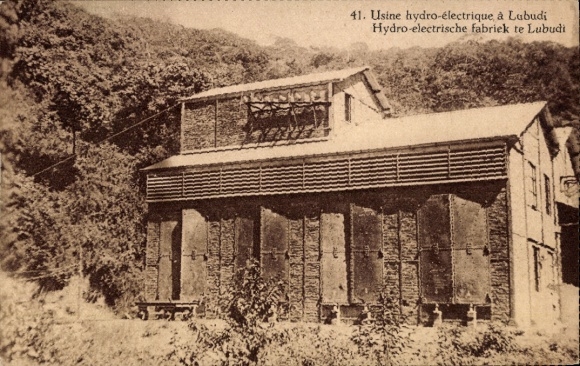 Postal stationery CPA Lubudi Belgian Congo Democratic Republic of Congo Zaire, Usine hydro-electrique