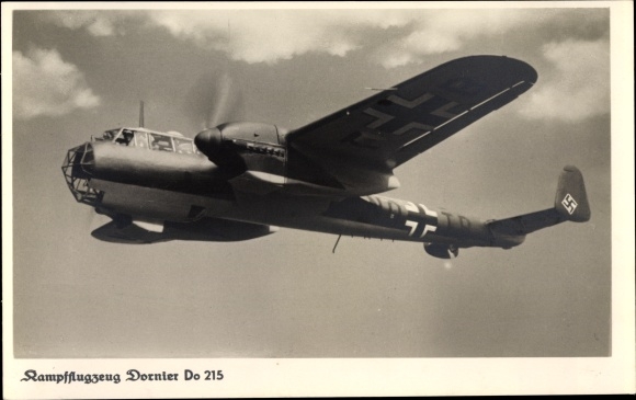 PC Dornier Do 215, NO TB, fighter plane, Luftwaffe, in flight, II. WW ...
