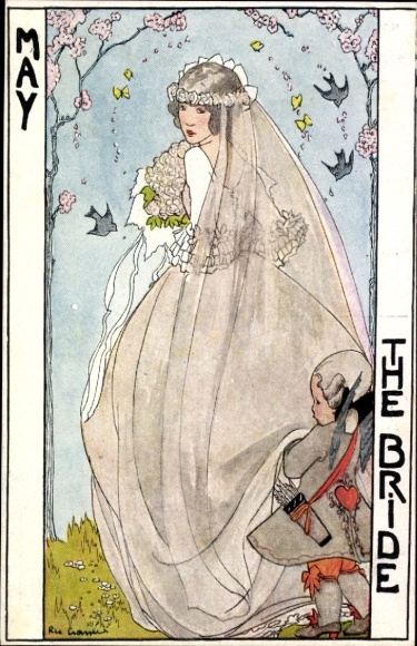 Artists Postcard Cramer, Rie, Mai, The Bride, Love Angel