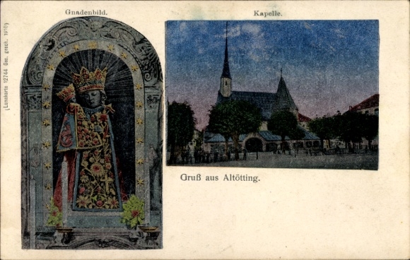 Luna Altötting in Upper Bavaria, main square, Chapel of Grace, miraculous image