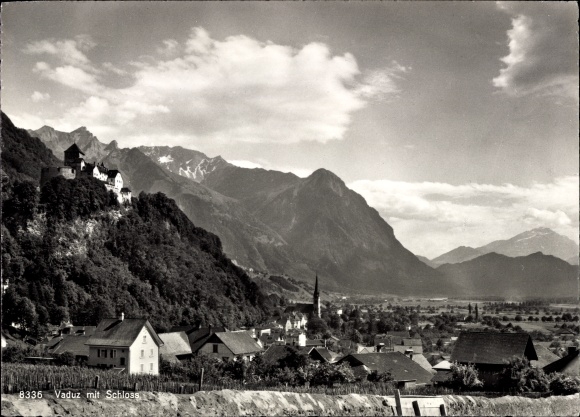 PC Vaduz Liechtenstein, panorama with castle
