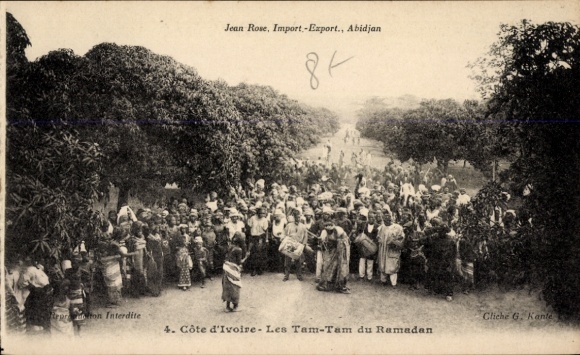 Postcard Cote d'Ivoire, Les Tam-Tam du Ramadan