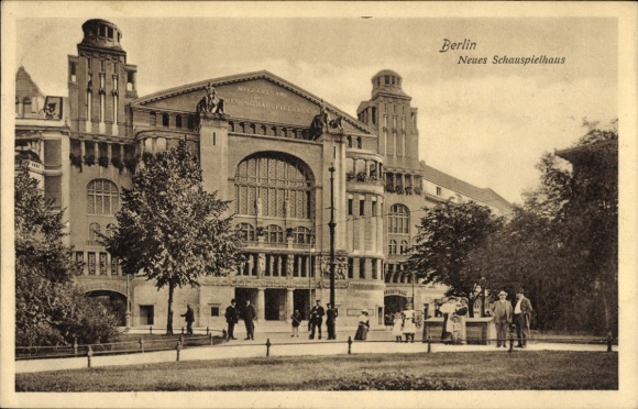 Postcard Berlin Schöneberg, Neues Schauspielhaus, Nollendorfplatz