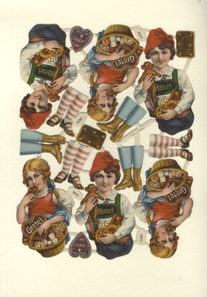 Wafer block, Hansel and Gretel, gingerbread, size approx. 32.5 x 24.5 cm