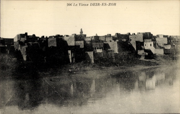 Postcard Deir ez Zor Syria, general view